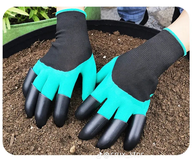 Waterproof Gardening Gloves With Claws: 1 Pair