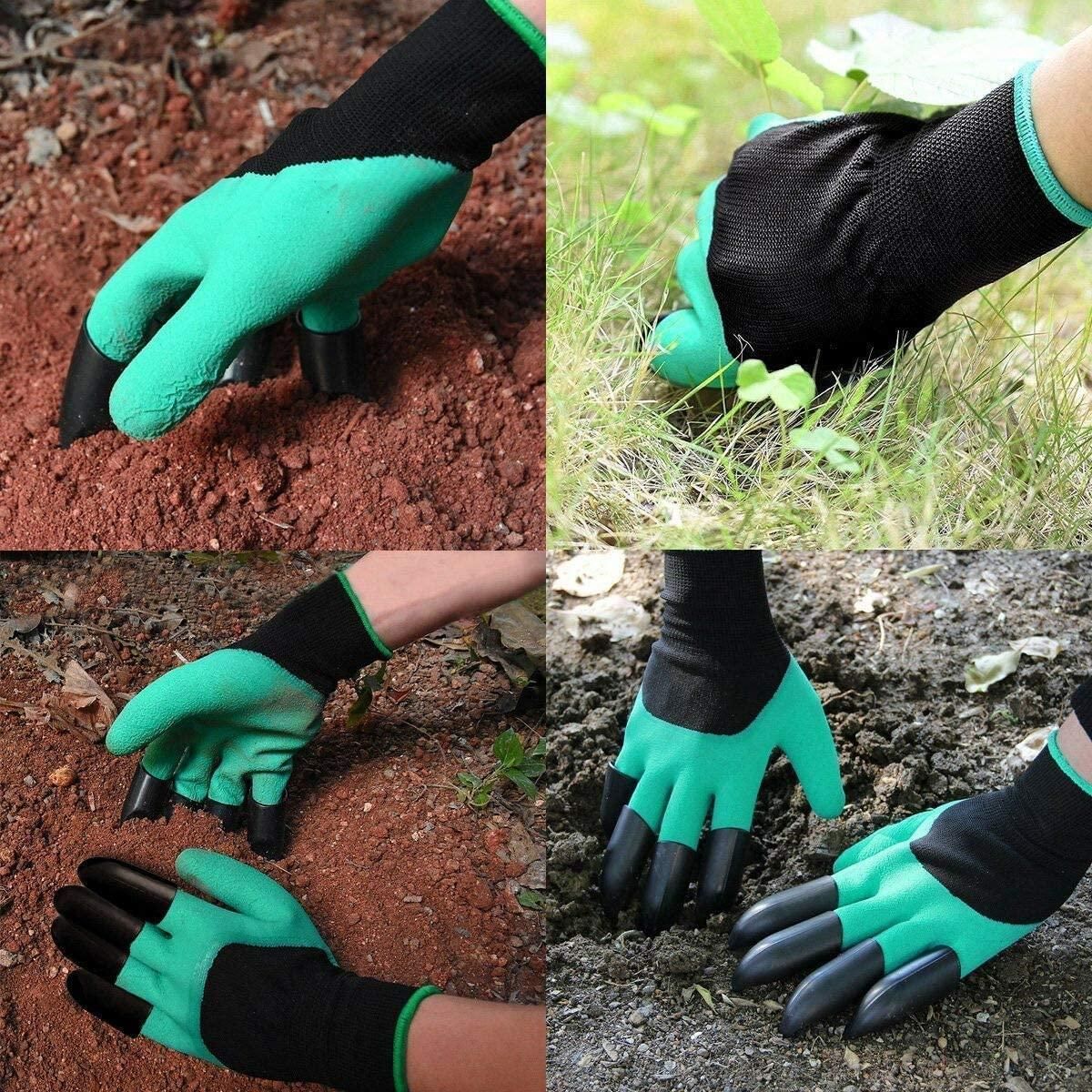 Waterproof Gardening Gloves With Claws: 1 Pair