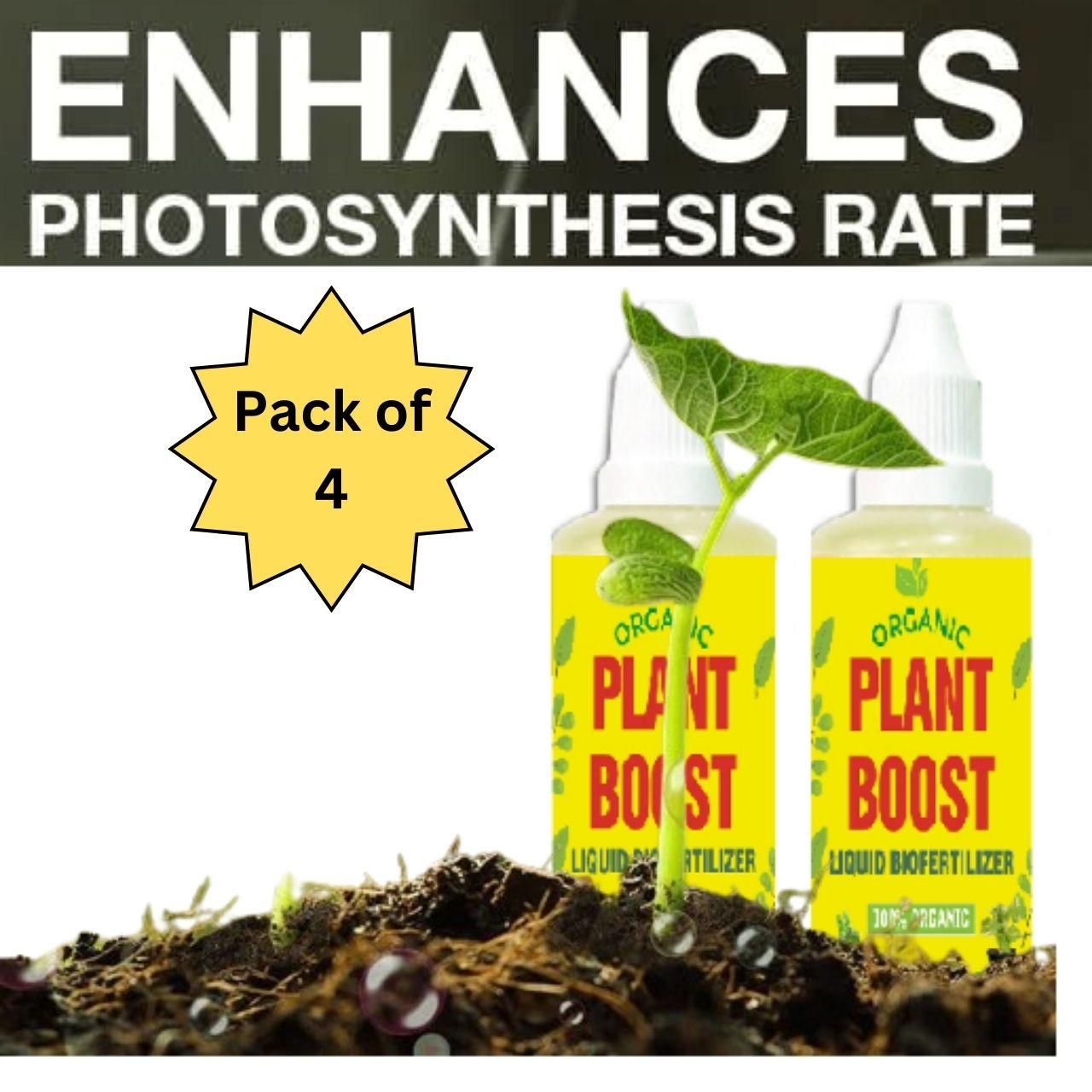 Organic Plant Boost Biofertilizer (Pack of 4)