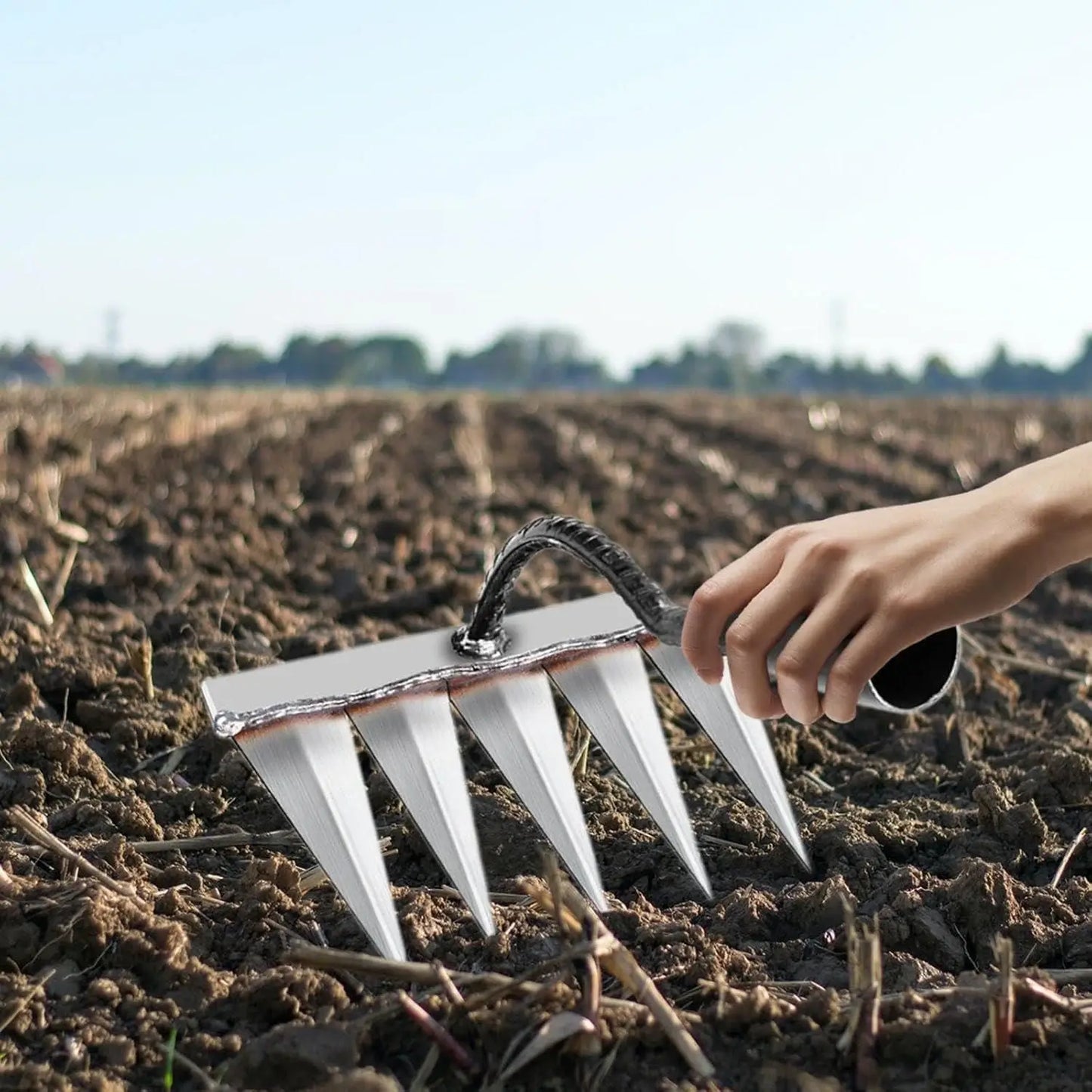 Carbon Steel Garden Weeding Rake