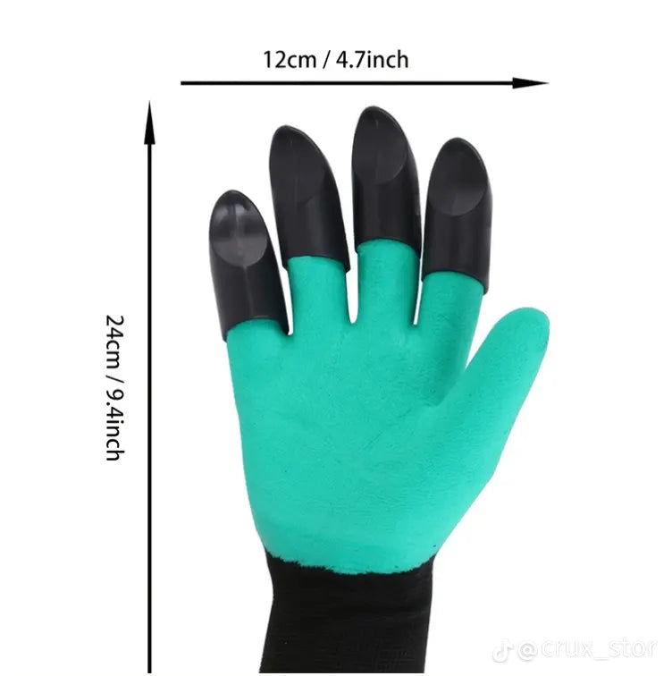 Waterproof Gardening Gloves With Claws: 1 Pair