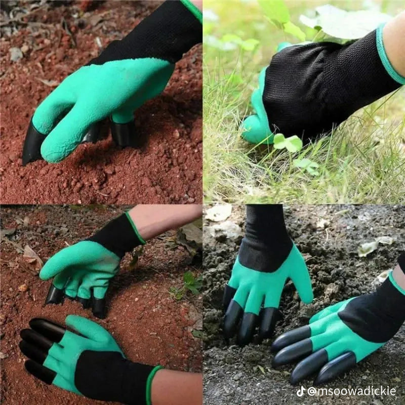 Waterproof Gardening Gloves With Claws: 1 Pair