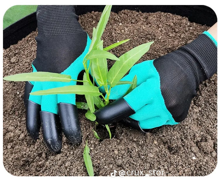 Waterproof Gardening Gloves With Claws: 1 Pair