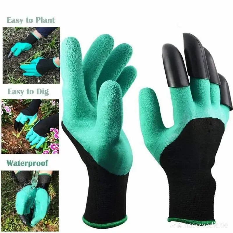 Waterproof Gardening Gloves With Claws: 1 Pair