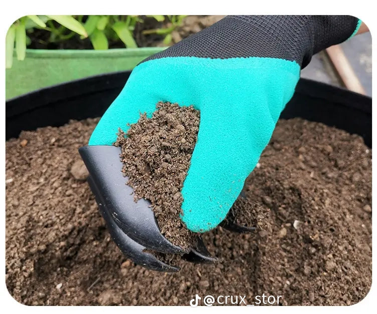 Waterproof Gardening Gloves With Claws: 1 Pair