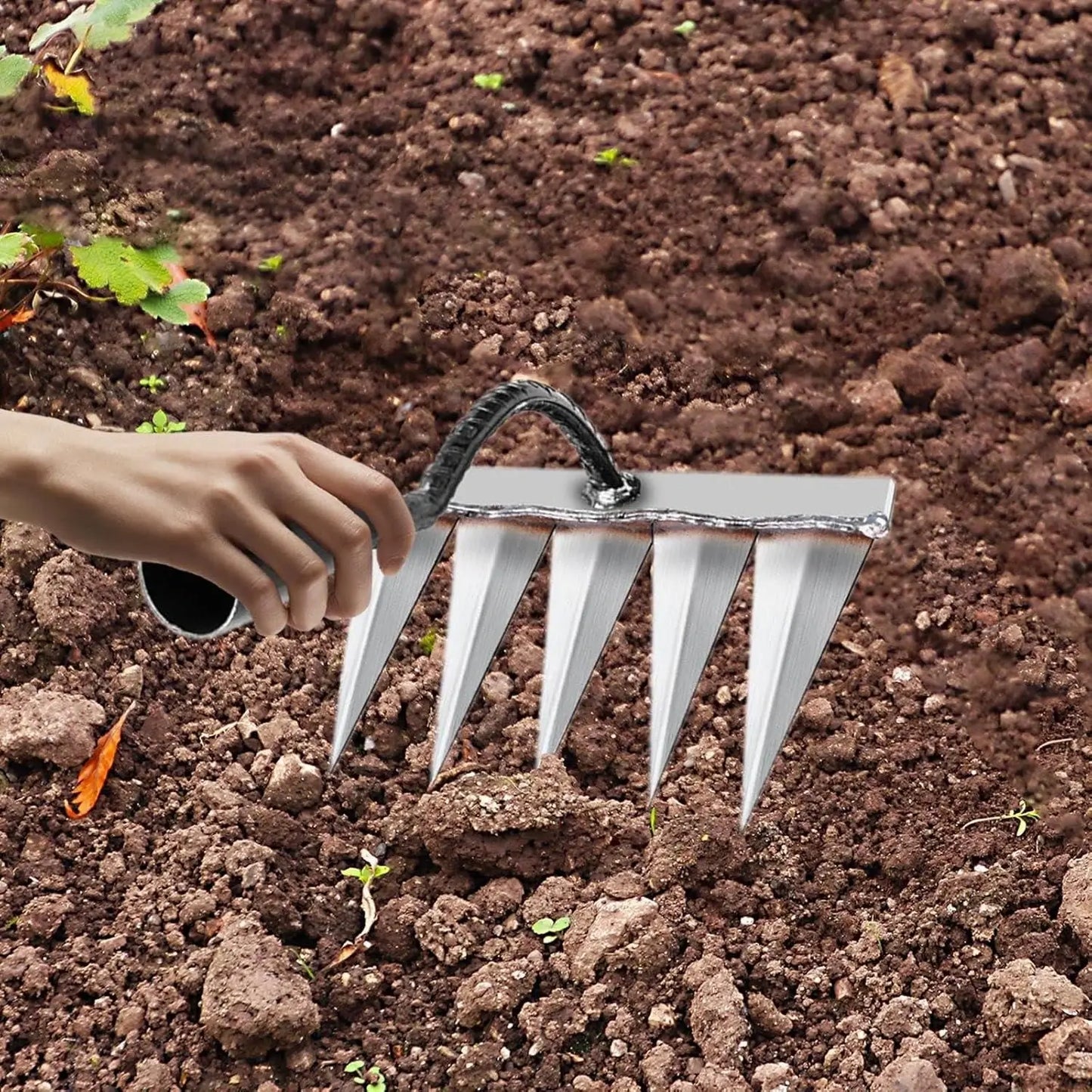 Carbon Steel Garden Weeding Rake